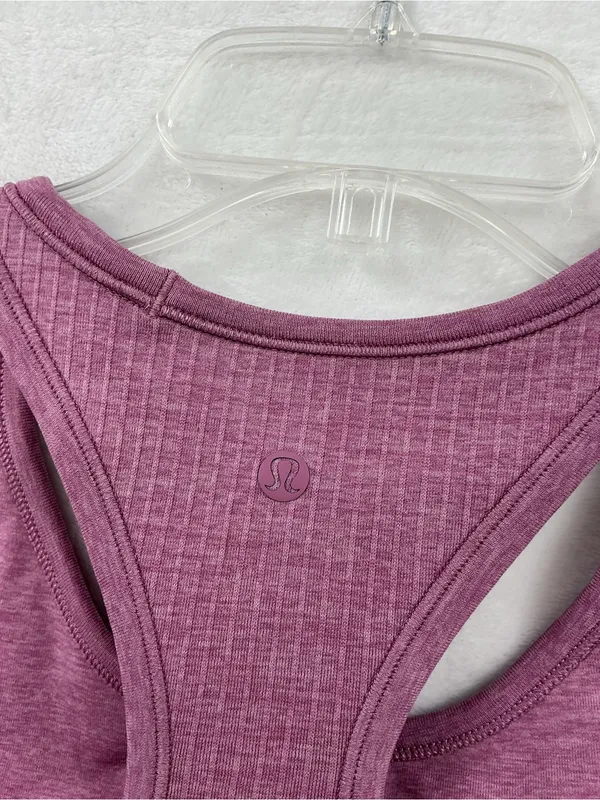 lululemon athletica Ribbed Cropped Tank - Mauve 1149 - Image 4