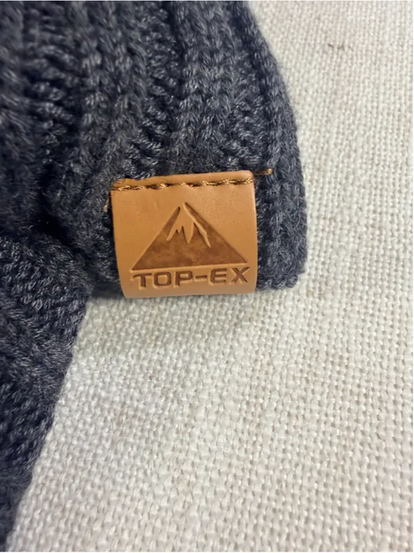 TOP-EX Merino Wool Waterproof Visor Beanie Hat Brim Dark Grey XL/XXL NWT - Image 3