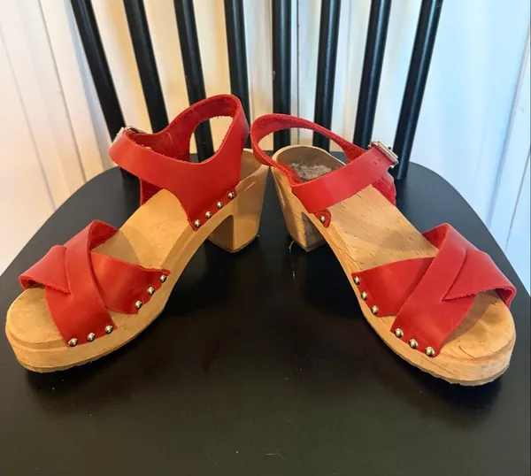 Mia Gertrude platform leather clogs size 36/6 - Image 8
