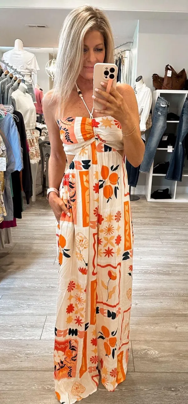 Boutique Printed Jumpsuit - Image 3