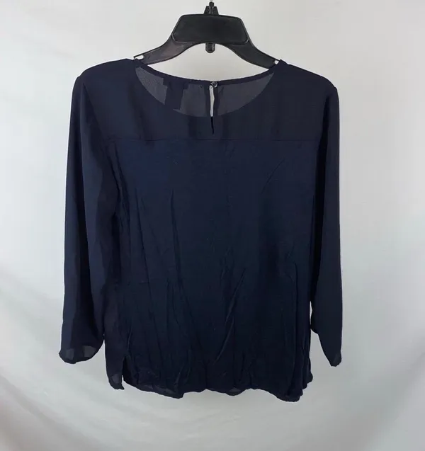 Long Sleeve Blouse Blue - Image 2