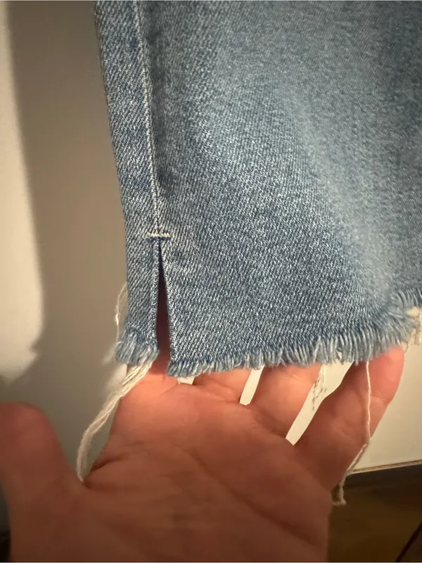 7 For All Mankind The Ultra High Rise Slim Kick Distressed Jeans- 28 - Image 4