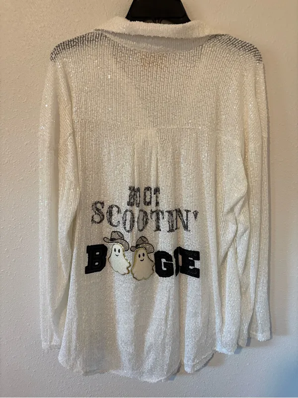 Judith March Boot Scootin’ Boogie Sequin Button Down - Image 2