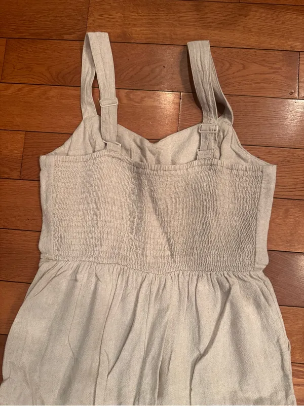 Old Navy Wide Leg Linen‑Blend Jumpsuit – Size M Like New - Image 6
