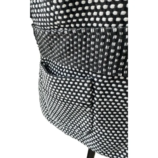 WHBM Black White Polka Dot Blazer Women's 12/14 Cotton Cropped Notch Lapel - Image 7