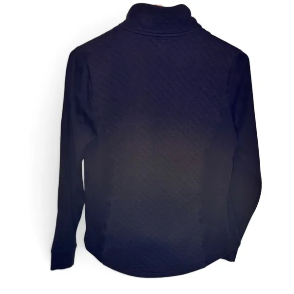 Lauren Ralph Lauren Quilted Zip Jacket Black Pink Trim Small - Image 3