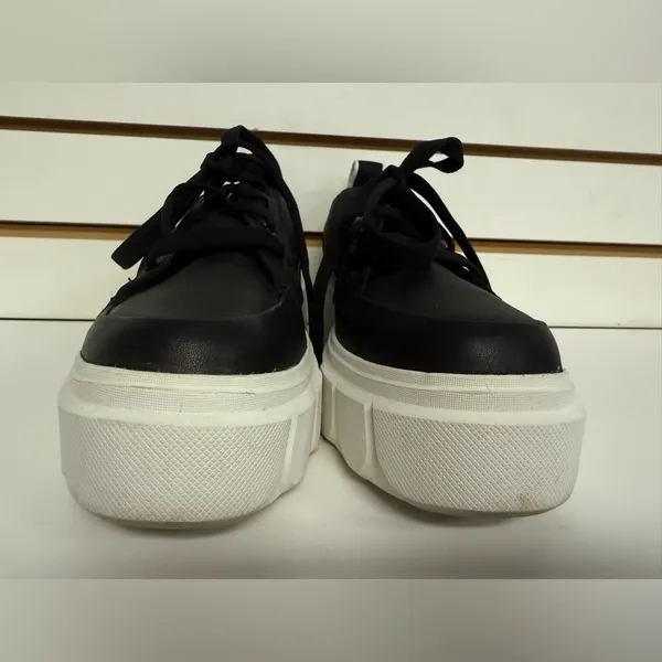 Sorel Caribou X Waterproof Chunky Platform Sneaker Size 9 Black & White Leather - Image 6