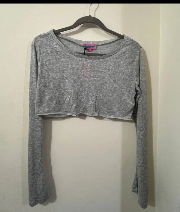 Edikted raw edge crop cropped top - Image 2