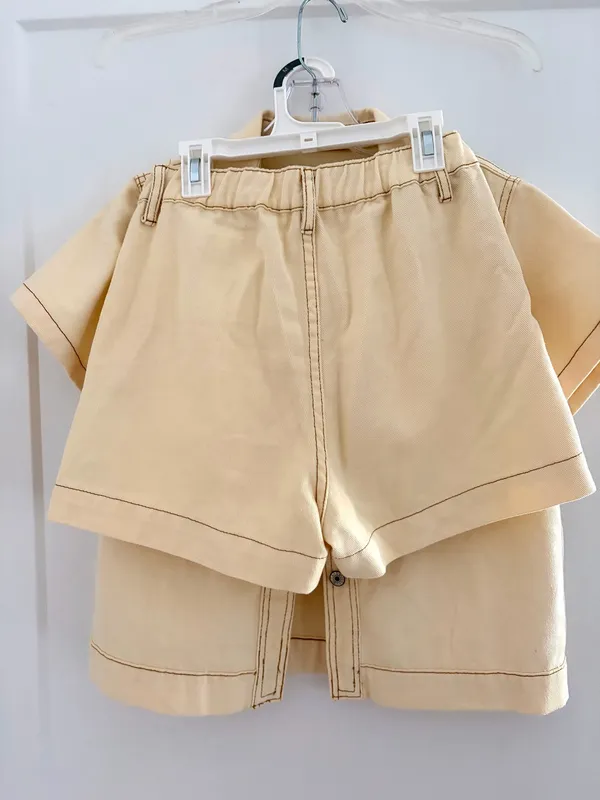 Cream Jean Set Tan - Image 5