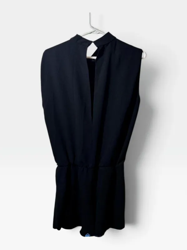 Amanda Uprichard Tropics Romper Black Padded Shoulder Size Medium Revolve - Image 7