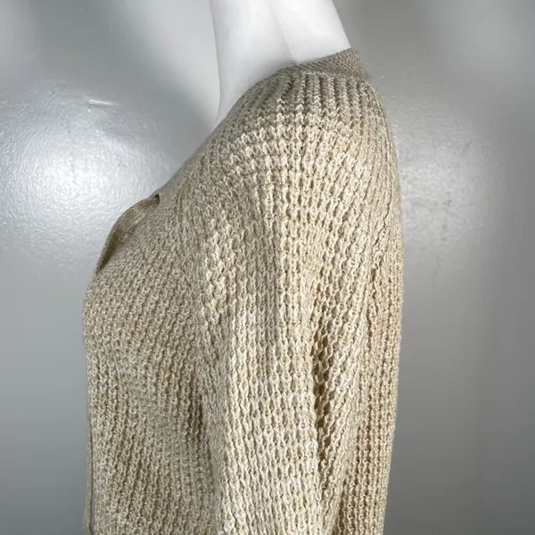 🎈🎈🎈3 for 12$🎈🎈🎈It's Our Time Lace Tie Waffle Knit Long Sleeve Pullover Sweater - Image 7