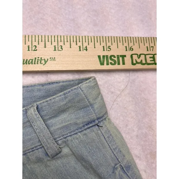 BDG Pleated Balloon Pants Womens 2 Light Wash Denim High Rise Tapered‎ Jeans - Image 3