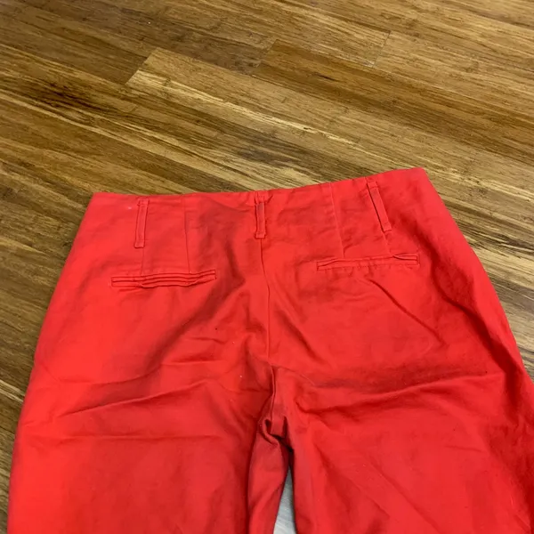 Zara Basic Red Trousers Pants High Rise‎ Utility Pockets Women Size 10 Career - Image 6