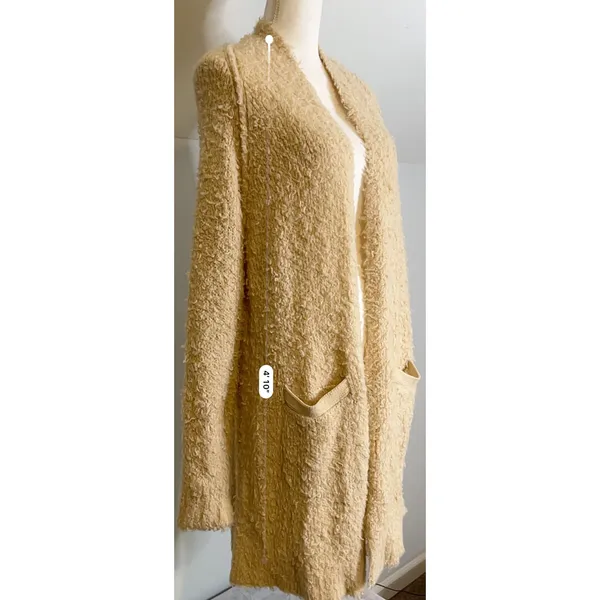 Free People Fuzzy Cardigan Sweater Wool Blend SMALL - Image 5