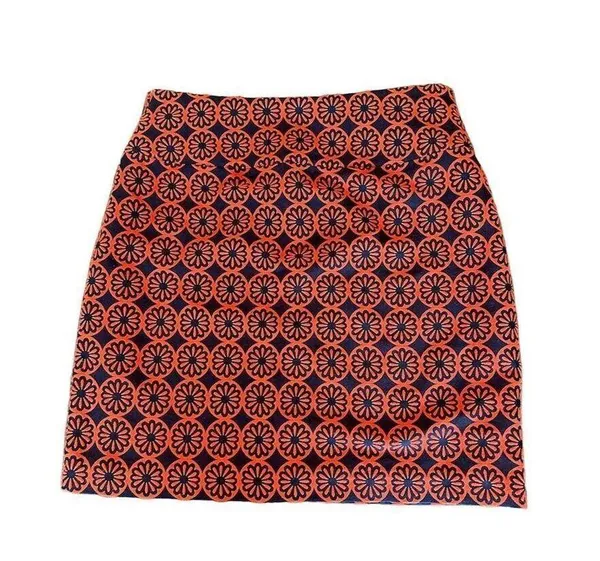 Anthropologie Women's A-Line Knee Length Geometric Skirt Size M Multicolor - Image 5