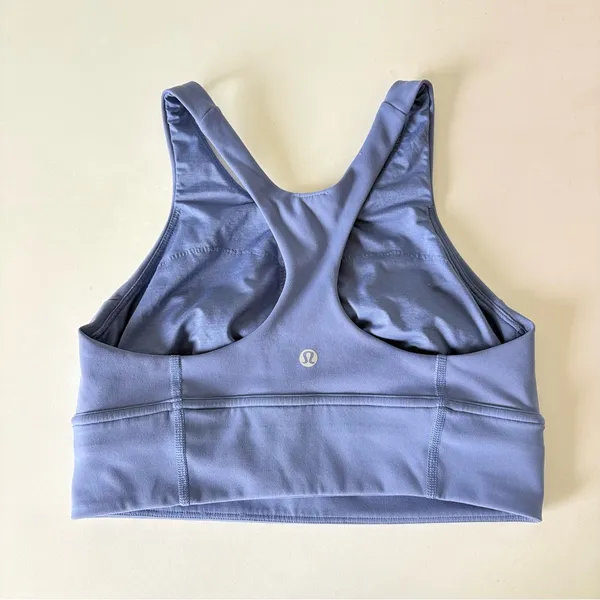 Lululemon Women’s Blue Wunder Train Long Line Bra Sports Bar Athletic Top Size 8 - Image 3