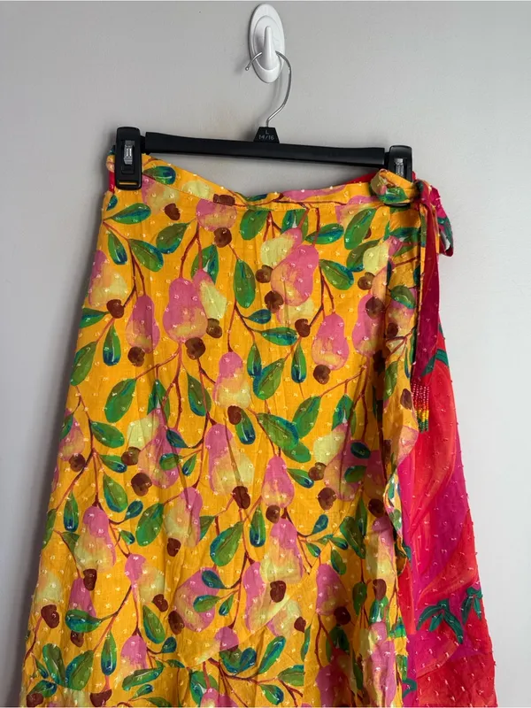 FARM Rio Garden Mix Wrap Skirt XS - Image 9