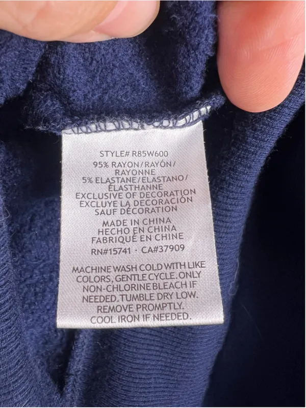 Magnolia Homebody Hoodie Sweatshirt Blue Embroidered Soft Pullover S Cozy Lounge - Image 6
