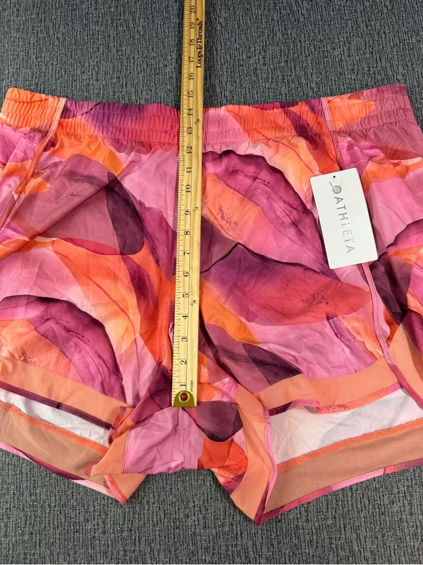 Athleta Printed Mesh Racer Run Shorts - Image 16