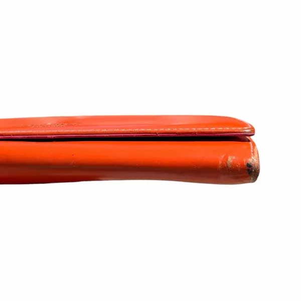Kate Spade New York Continental Wallet Orange Hot Pink Leather Colorblock - Image 10