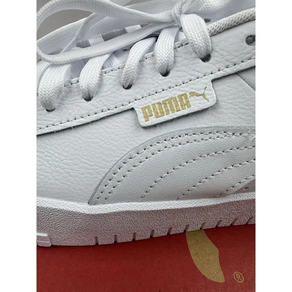 PUMA Court Sneaker, White, Women's Casual Low Top Leather Shoes Size 9 - Image 14
