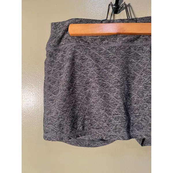 Head Women's Size Medium Athletic Skort Skirt Shorts Dark Heather Gray Textured - Image 2