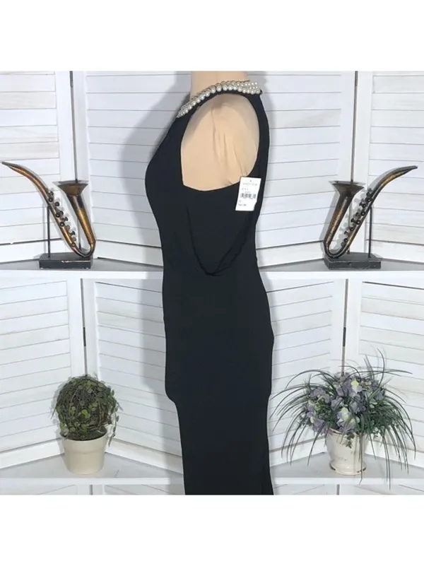 Lulus Pearl Halter Mermaid Maxi Dress Black XS NWT - Image 6