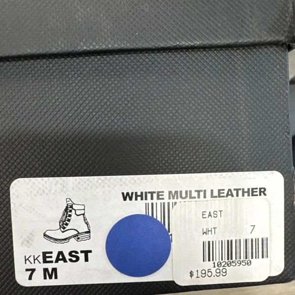 Kendall + Kylie East White Leather Combat Boots Women’s Size 7M w/ Box - Image 9