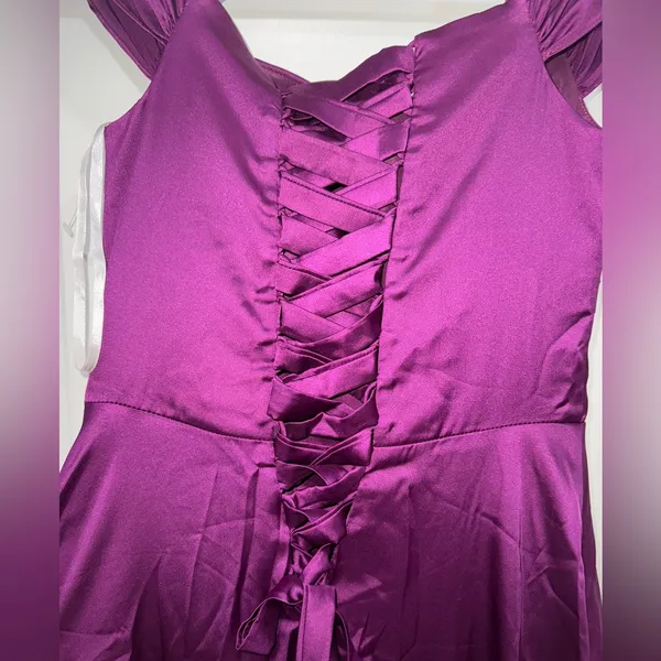 Azazie Vibrant Purple Prom Dress - Image 7