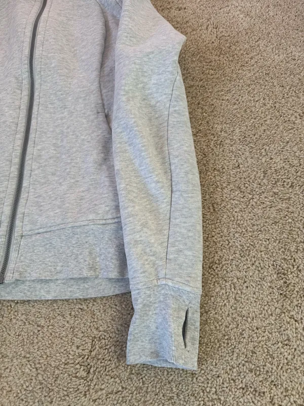Lululemon Scuba Hoodie Heathered White / Silver - Image 12