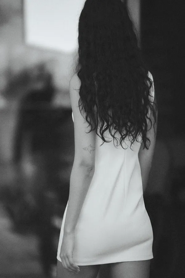 Zara dress mini fitted bodycon neck strap white Elegant Sleeveless - Image 13