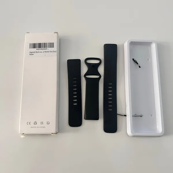 Watch Band Magnetic Silicon Black for Fitbit Watch in a Box - Image 7
