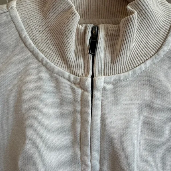 SKIMS Boyfriend Fleece Track Jacket Buff Size S NWT - Image 3