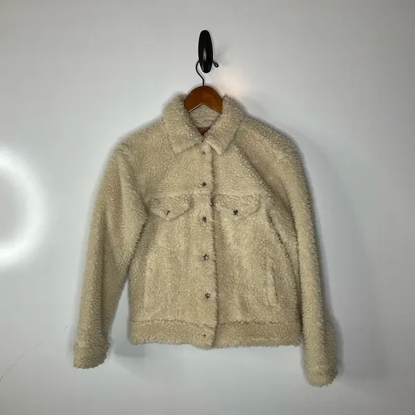 Levi’s Ex-Boyfriend Sherpa Trucker‎ Jacket Size Xsmall - Image 2