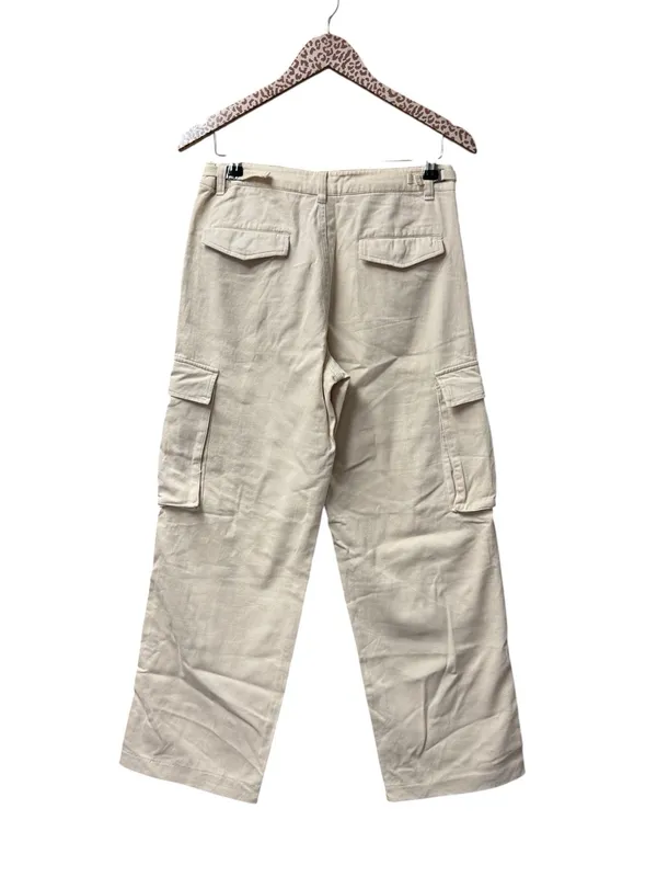YoungLA Womens Metro Cargo Pockets Pants Womens Beige Khaki Small NEW NWT - Image 3
