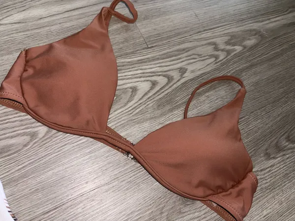 Shein Brown with White Palm Trees 2 Piece Bikini Set - Image 4