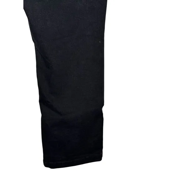 Levi's 505 Women's Jeans Straight Leg Cropped‎ Boyfriend Mom Denim Black Sz. 32 - Image 7
