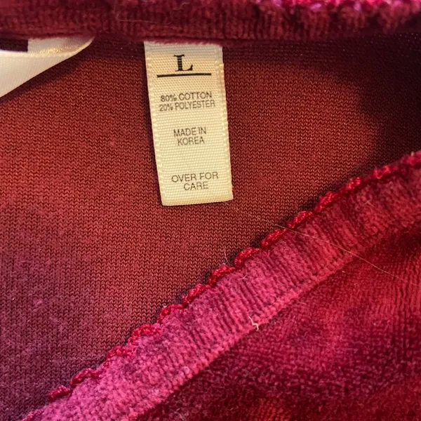Victoria’s Secret Country Vintage Red Velvet Nightgown Size Large Holiday y2k - Image 9