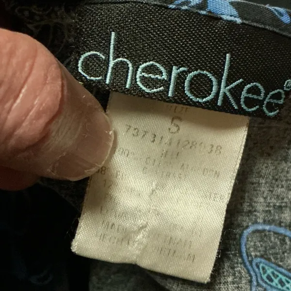 Vintage 90s Cherokee Butterflies V neck top - Image 2