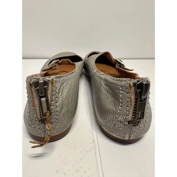 Lucky Brand Esme Mary Jane Ballet Flats Silver Cloud Metallic stardust Size 6.5M - Image 2