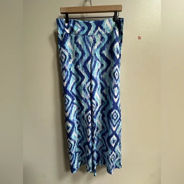 Lilly Pulitzer Lolani 100% Silk Palazzo Pants‎ Skipped A Beach Resort Vacation - Image 3