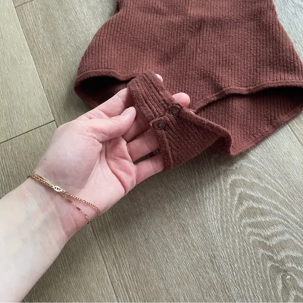 Abercrombie & Fitch Elevated Ribbed Knit Body Suit - Image 3