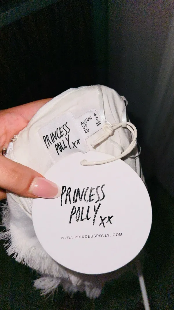 Princess Polly Mini Dress White - Image 4