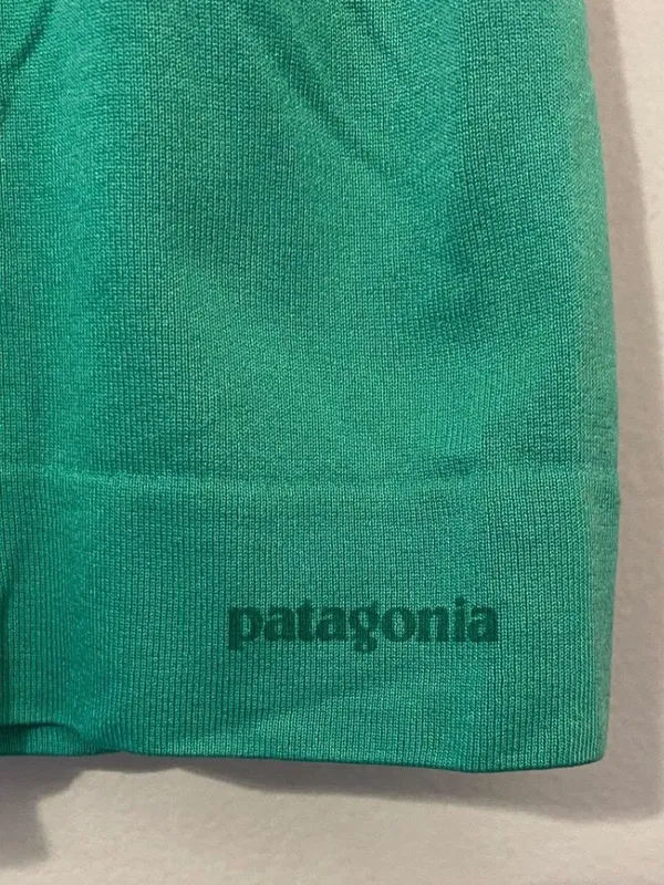 Patagonia Women's Teal Racerback Tank Top With Built In Bra - Image 3