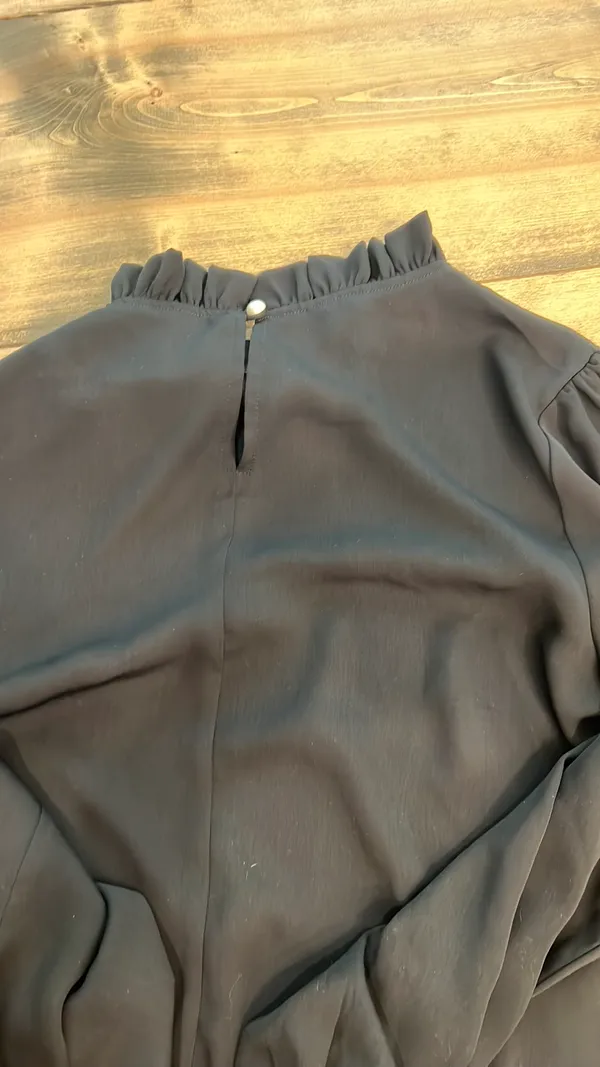 Jet black dress shirt - Image 4