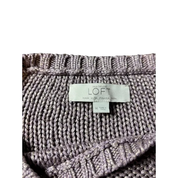 Ann Taylor Loft Women's Dark Tan Knitted Sweater - Image 8