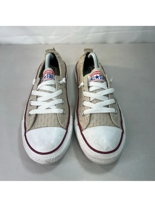Converse Women's Chuck Taylor Cinch Tan Eyelet Shoe Size 8 #532 - Image 2