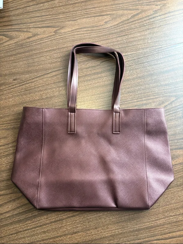 NEW Bath & Body Works Burgundy Large Tote Bag NWT - Image 2
