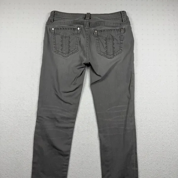 Miss Me Signature Skinny Jeans Women’s Size 27 Gray Mid Rise Stretch Denim - Image 2