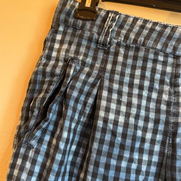 Anthropologie Maeve Avryl Bleached Gingham Slim Crop Pants - Image 4